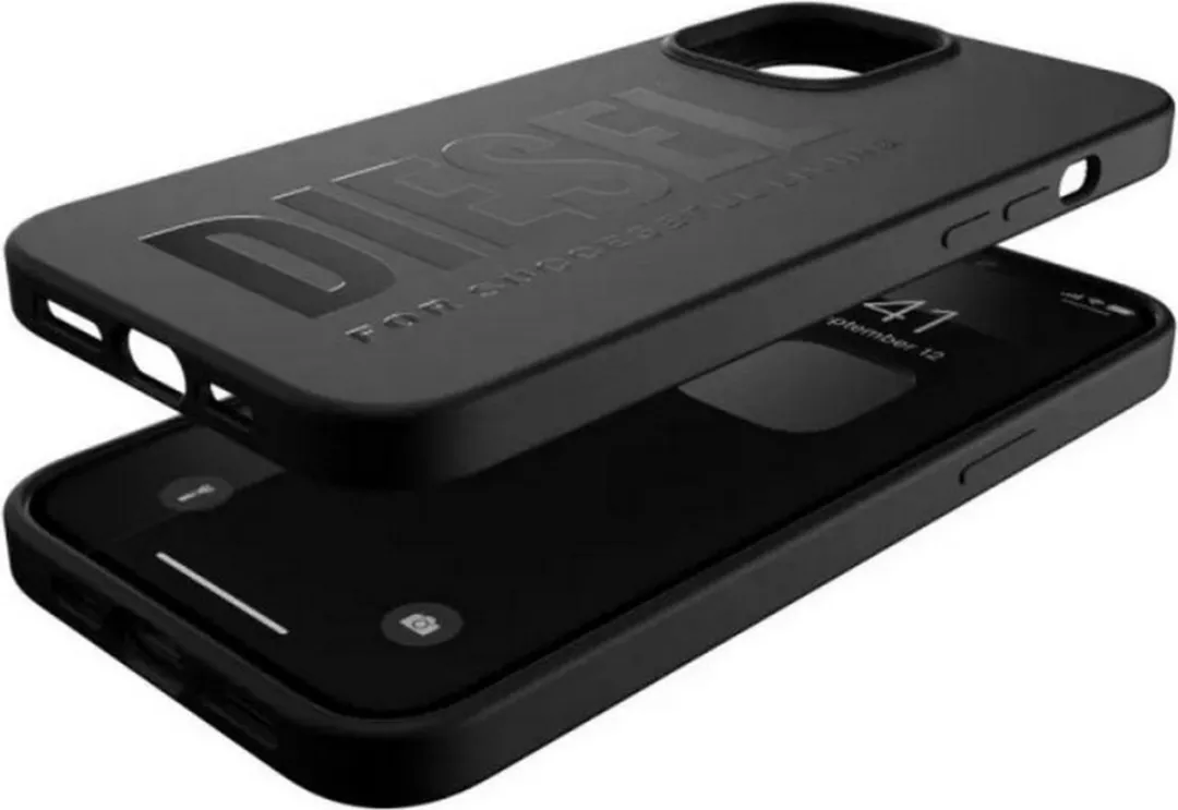 Diesel Silicone Hoes iPhone 12 Pro Max - Zwart - afbeelding 3 van 5