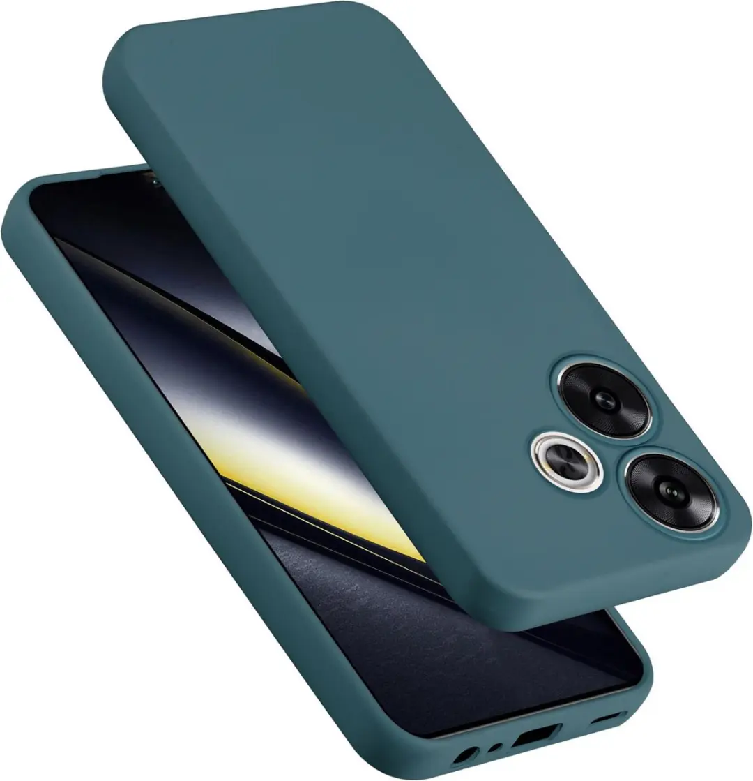 Cadorabo Hoesje geschikt voor Xiaomi Poco F6 in LIQUID GROEN