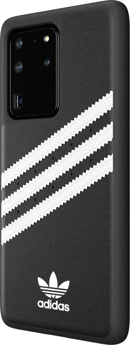 Adidas OR Moulded PU Hoesje Samsung Galaxy S20 Ultra - Zwart/Wit