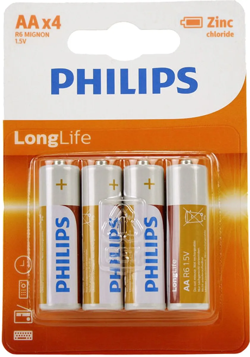 Philips AA Batterijen - 4 Stuks