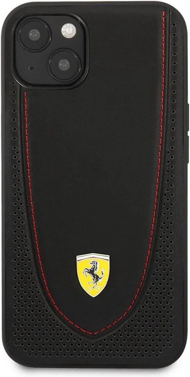 Ferrari Leather Curved Line Hoesje FESCI1354BK