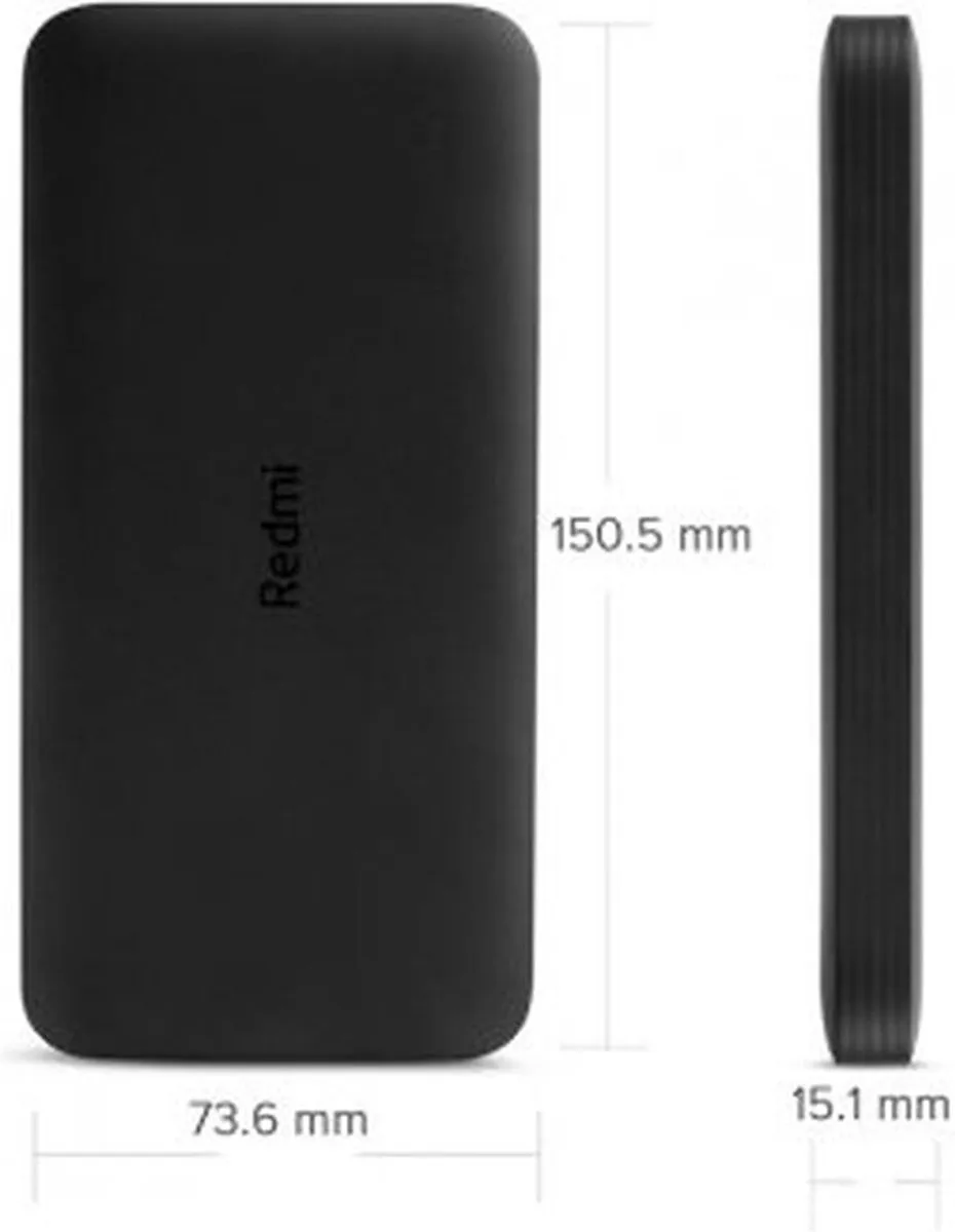 Xiaomi Redmi PowerBank 10000mAh - 37W - Zwart/Wit