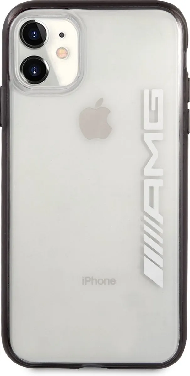 Mercedes-AMG iPhone 11 Rugzakhoes Metallic Black - Transparant