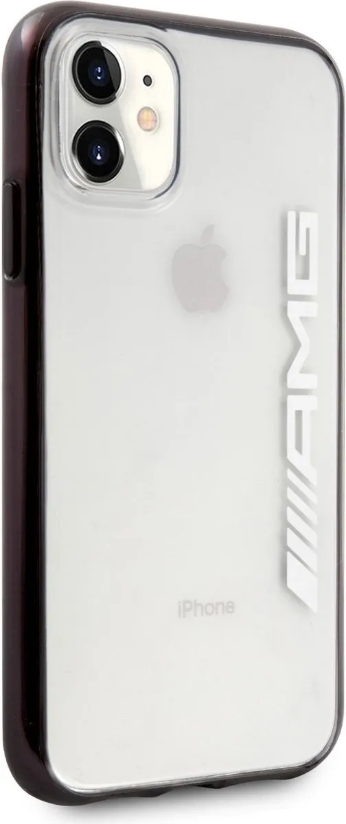 Mercedes-AMG iPhone 11 Rugzakhoes Metallic Black - Transparant - afbeelding 3 van 4