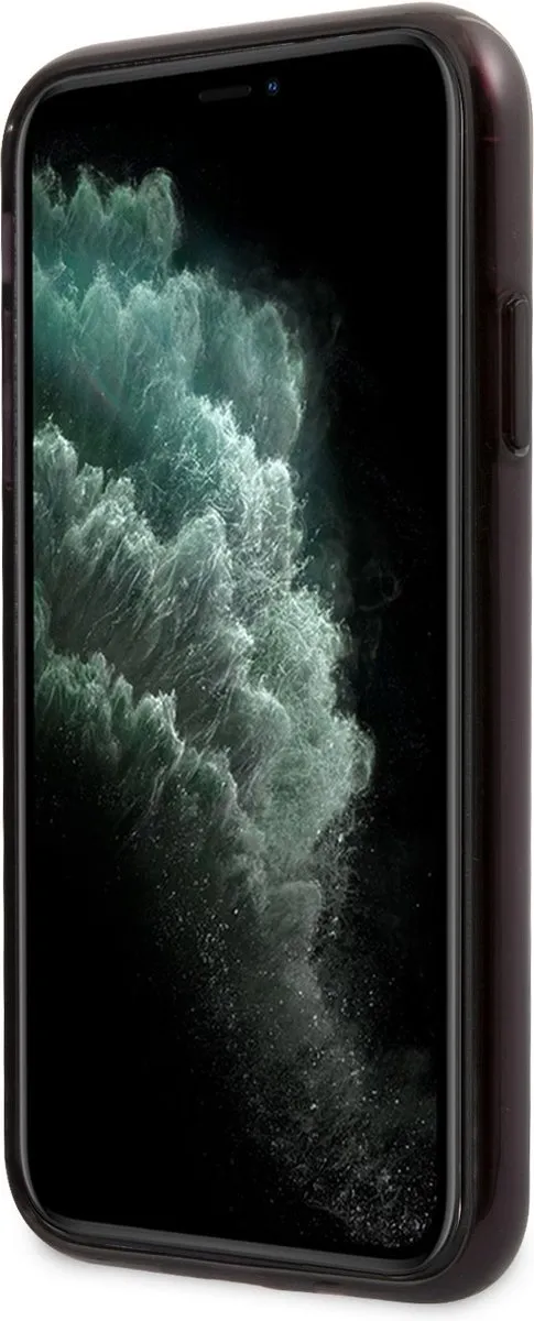 Mercedes-AMG iPhone 11 Rugzakhoes Metallic Black - Transparant - afbeelding 2 van 4