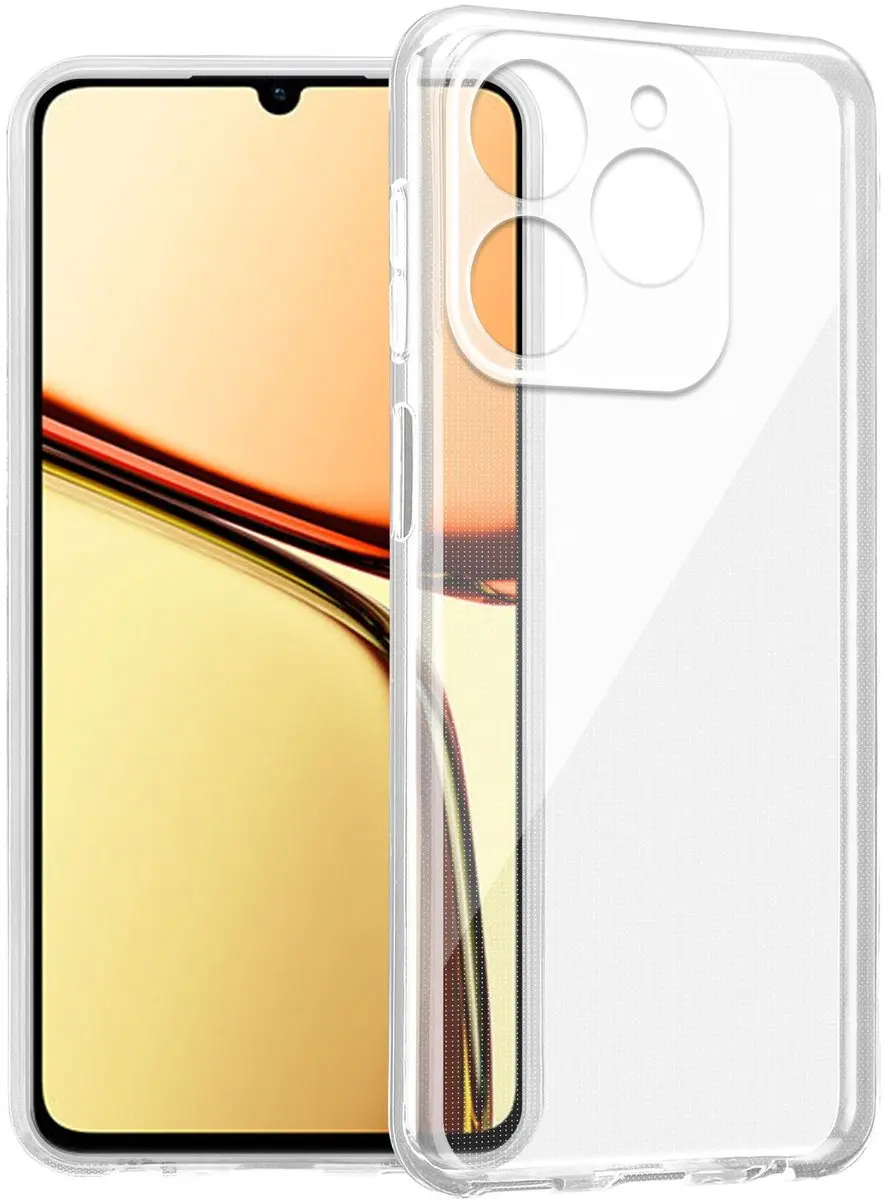 Cadorabo Hoesje geschikt voor Realme Note 60 in VOLLEDIG TRANSPARANT Niet-vergel