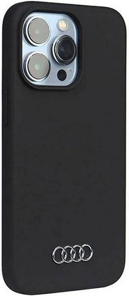 Audi Silicone Back Case iPhone 13 Pro - Zwart