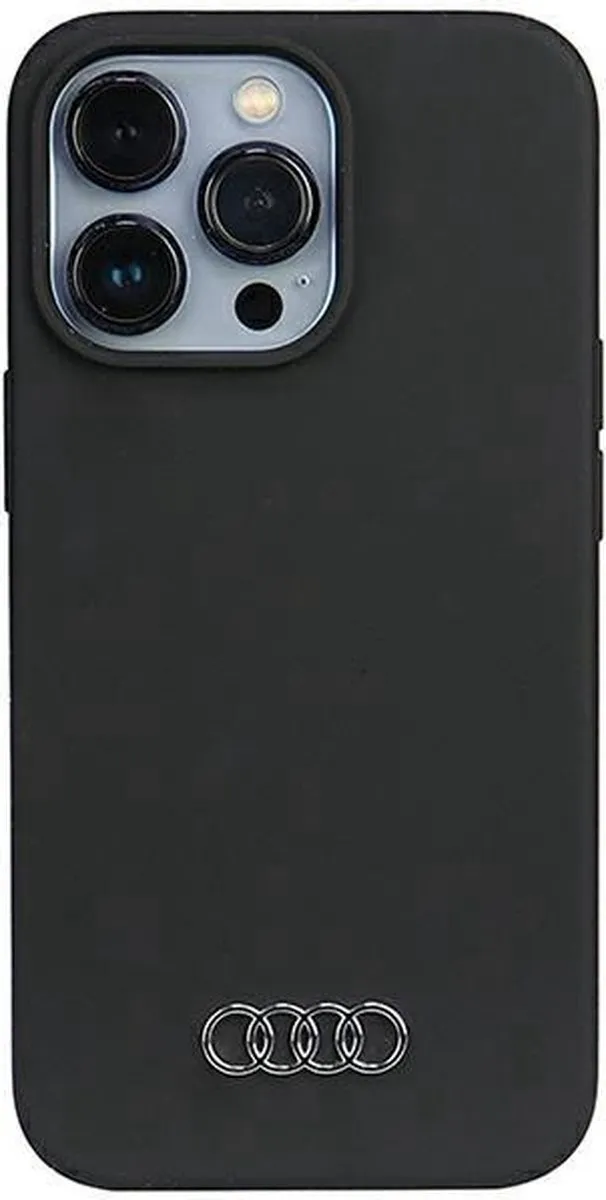 Audi Silicone Back Case iPhone 13 Pro - Zwart
