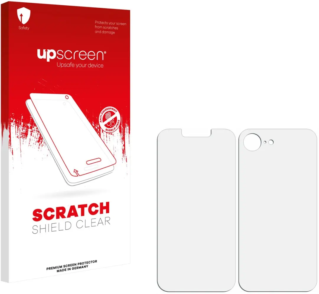 upscreen Screenprotector iPhone 17e (Voor+Achter) - Transparant - afbeelding 6 van 6