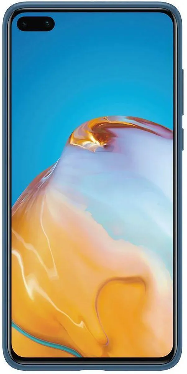 Huawei P40 Silicon Hoesje - Blauw - 51993721