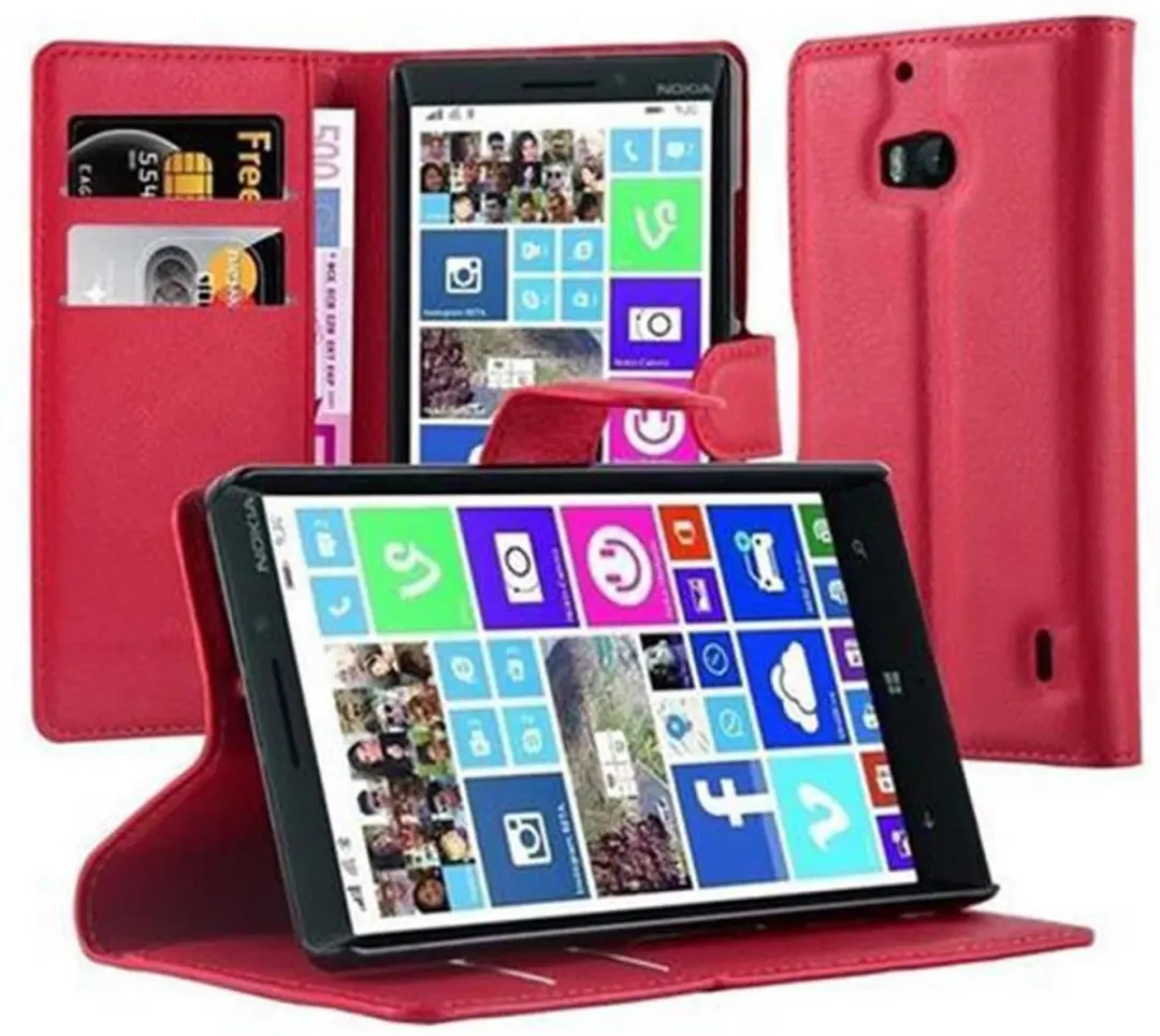 Cadorabo Hoesje geschikt voor Nokia Lumia 929 / 930 in KARMIJN ROOD