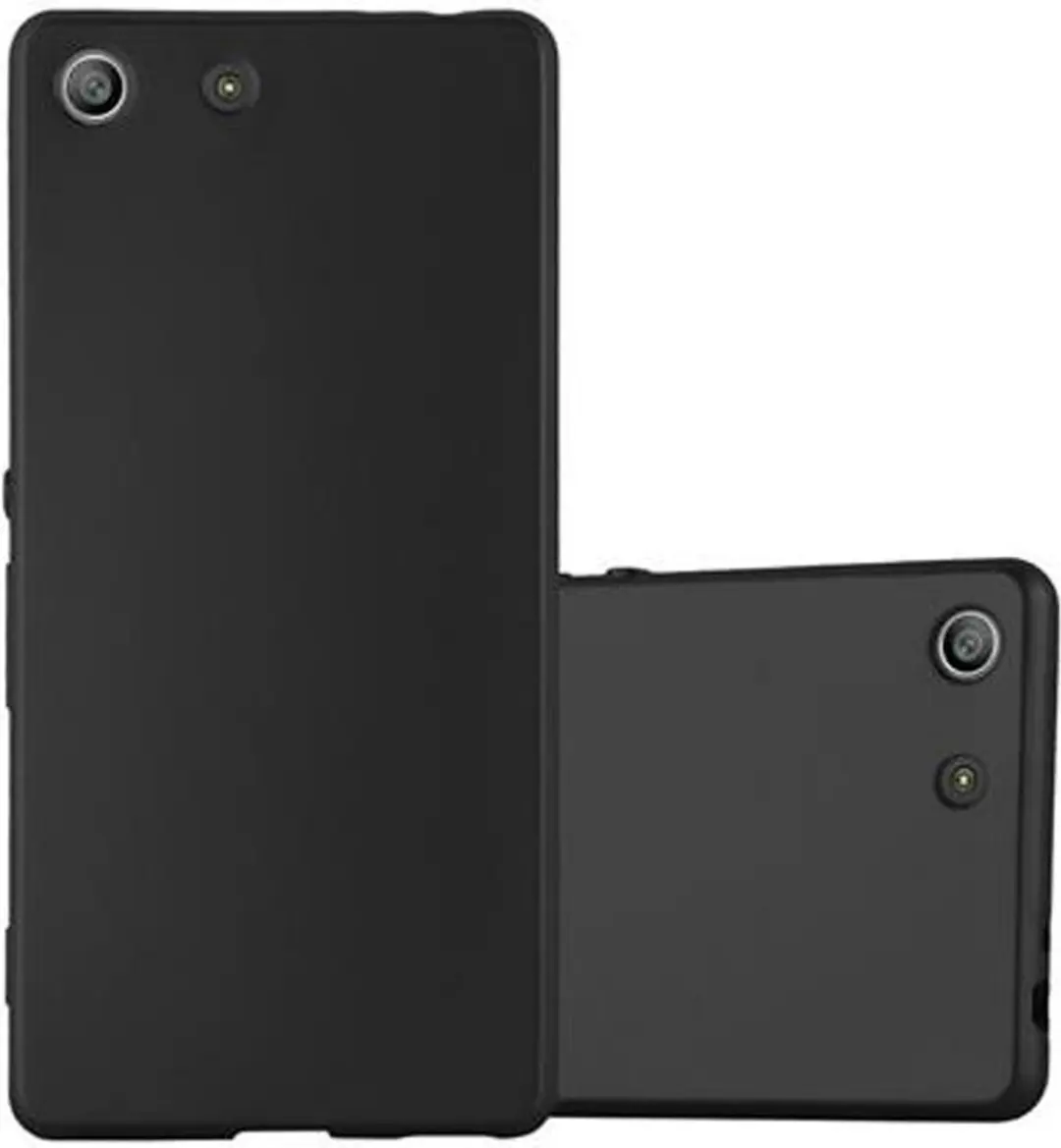 Cadorabo Hoesje geschikt voor Sony Xperia M5 in METALLIC ZWART