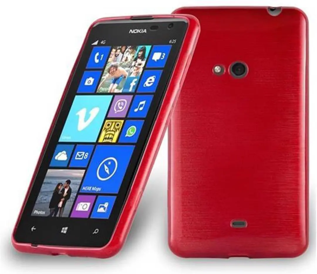 Cadorabo Hoesje geschikt voor Nokia Lumia 625 in ROOD