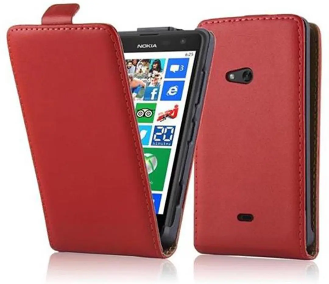 Cadorabo Hoesje geschikt voor Nokia Lumia 625 in CHILI ROOD