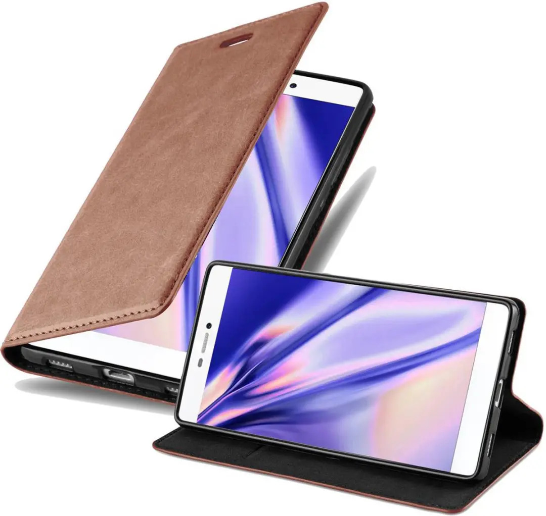 Cadorabo Hoesje geschikt voor Huawei P8 in CAPPUCCINO BRUIN