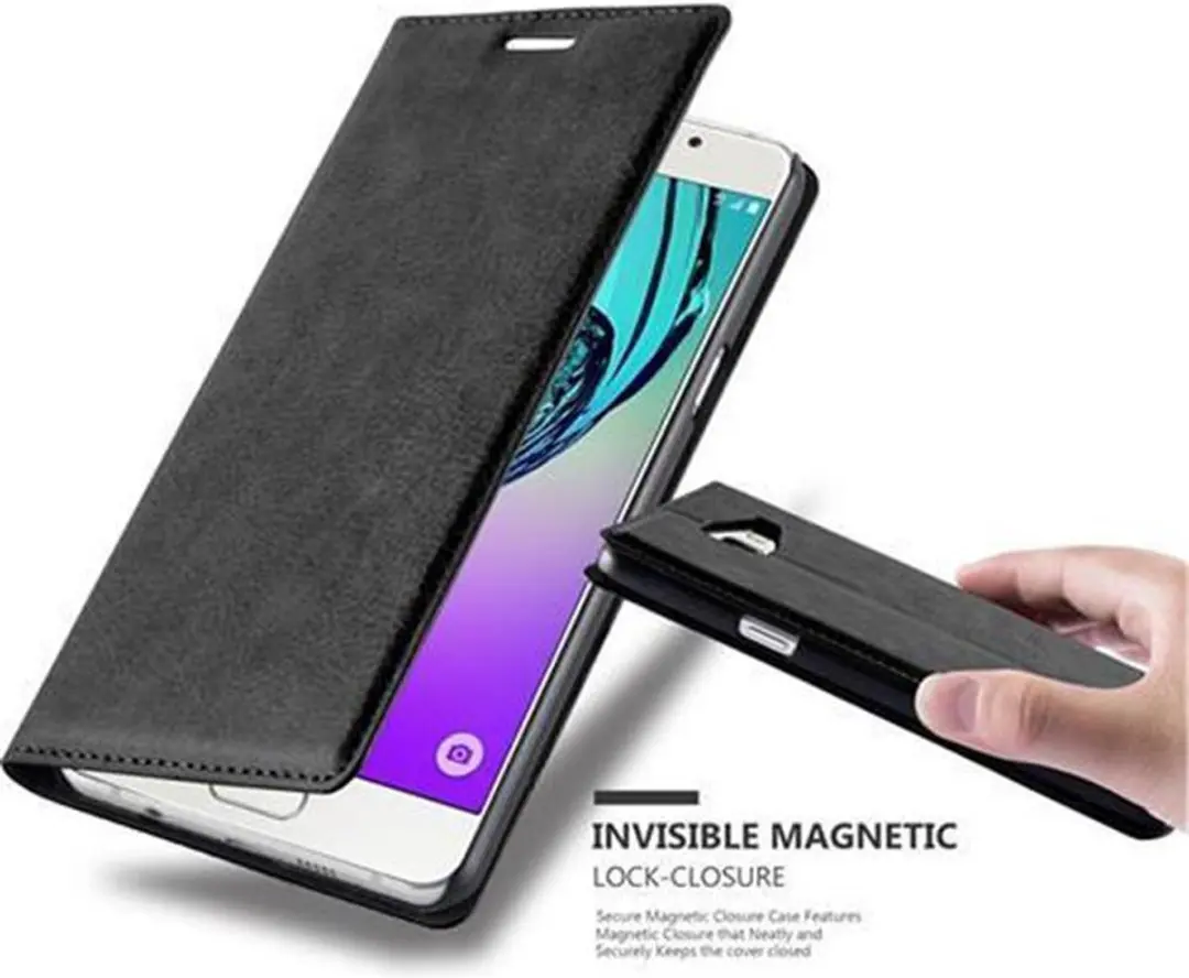 Cadorabo Hoesje geschikt voor Samsung Galaxy A5 2016 in ZWARTE NACHT