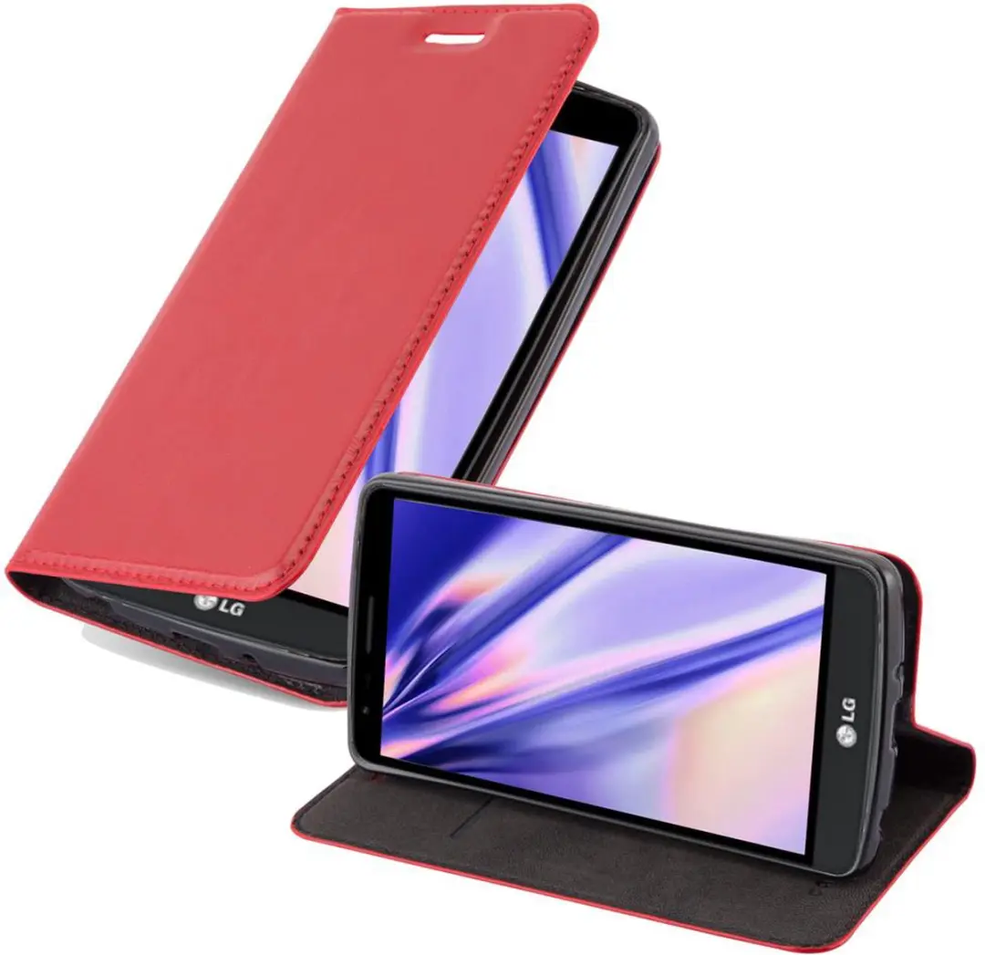 Cadorabo Hoesje geschikt voor LG G3 in APPEL ROOD