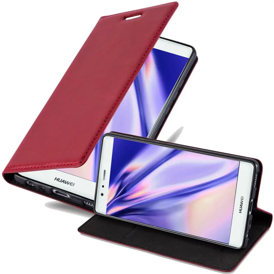 Cadorabo Hoesje geschikt voor Huawei P9 in APPEL ROOD