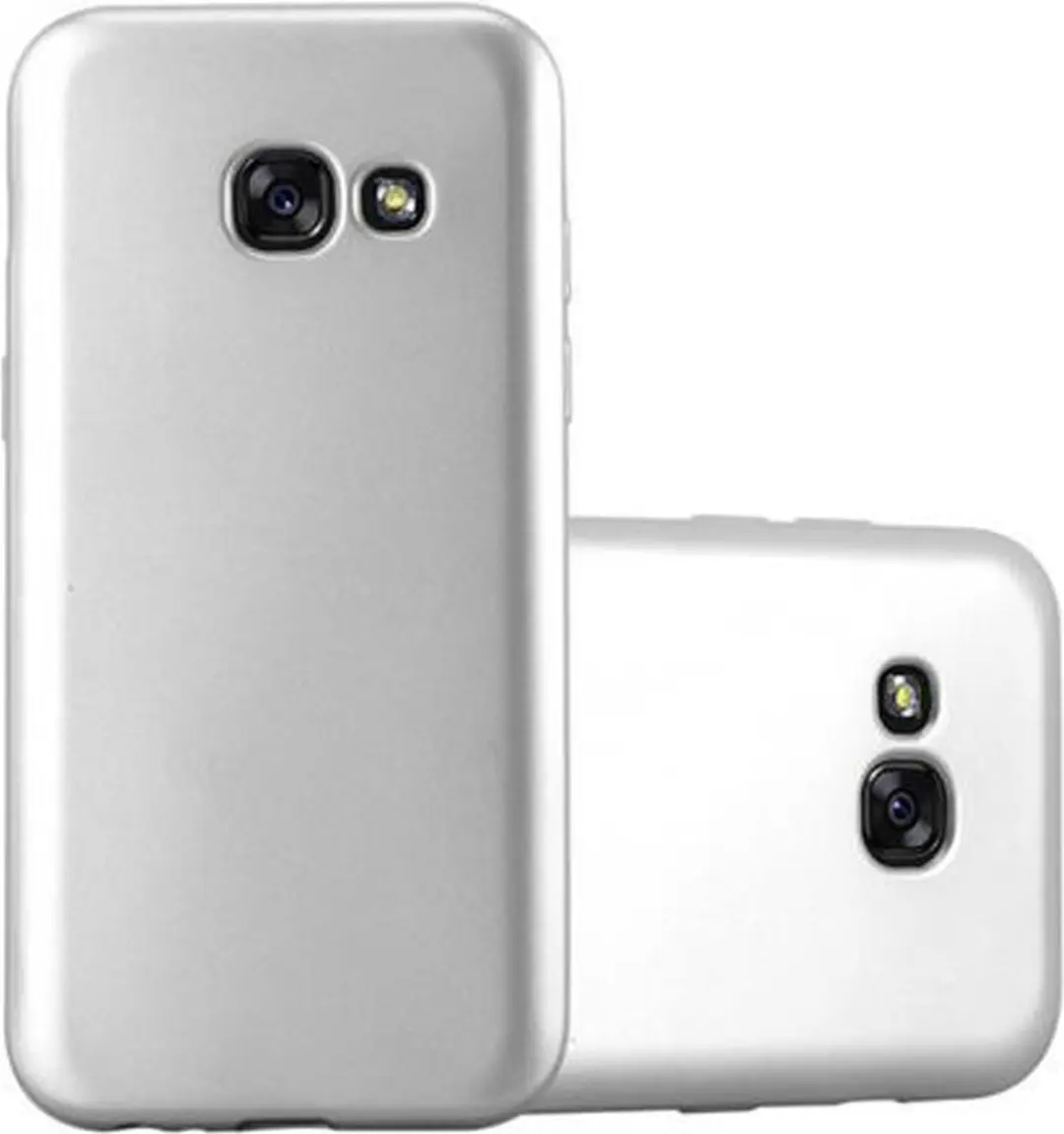 Cadorabo Hoesje geschikt voor Samsung Galaxy A3 2017 in METALLIC ZILVER