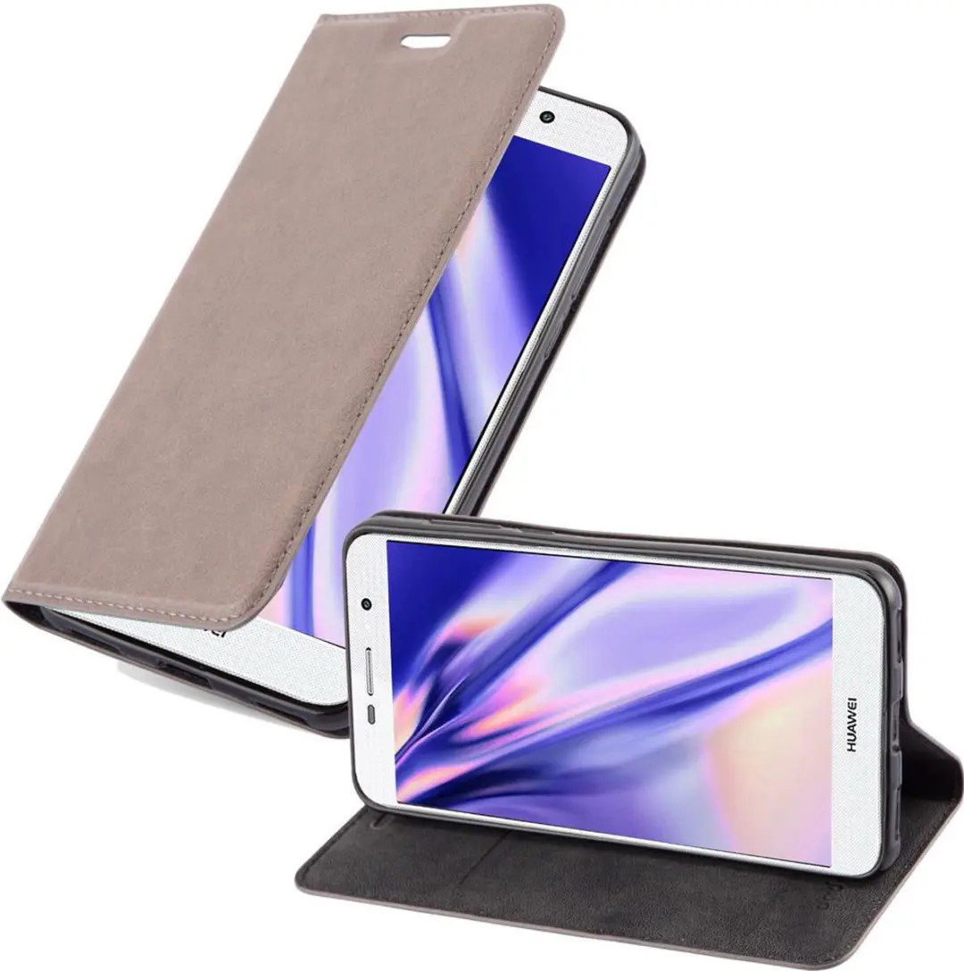 Cadorabo Hoesje geschikt voor Huawei Y5 2017 / Y6 2017 in KOFFIE BRUIN