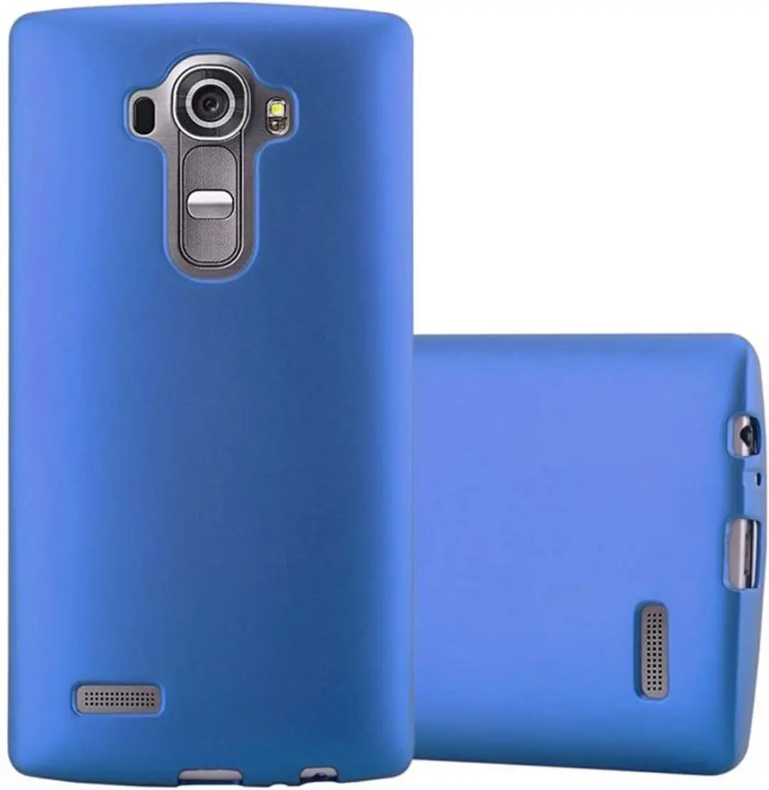 Cadorabo Hoesje geschikt voor LG G4 / G4 PLUS in METAAL BLAUW