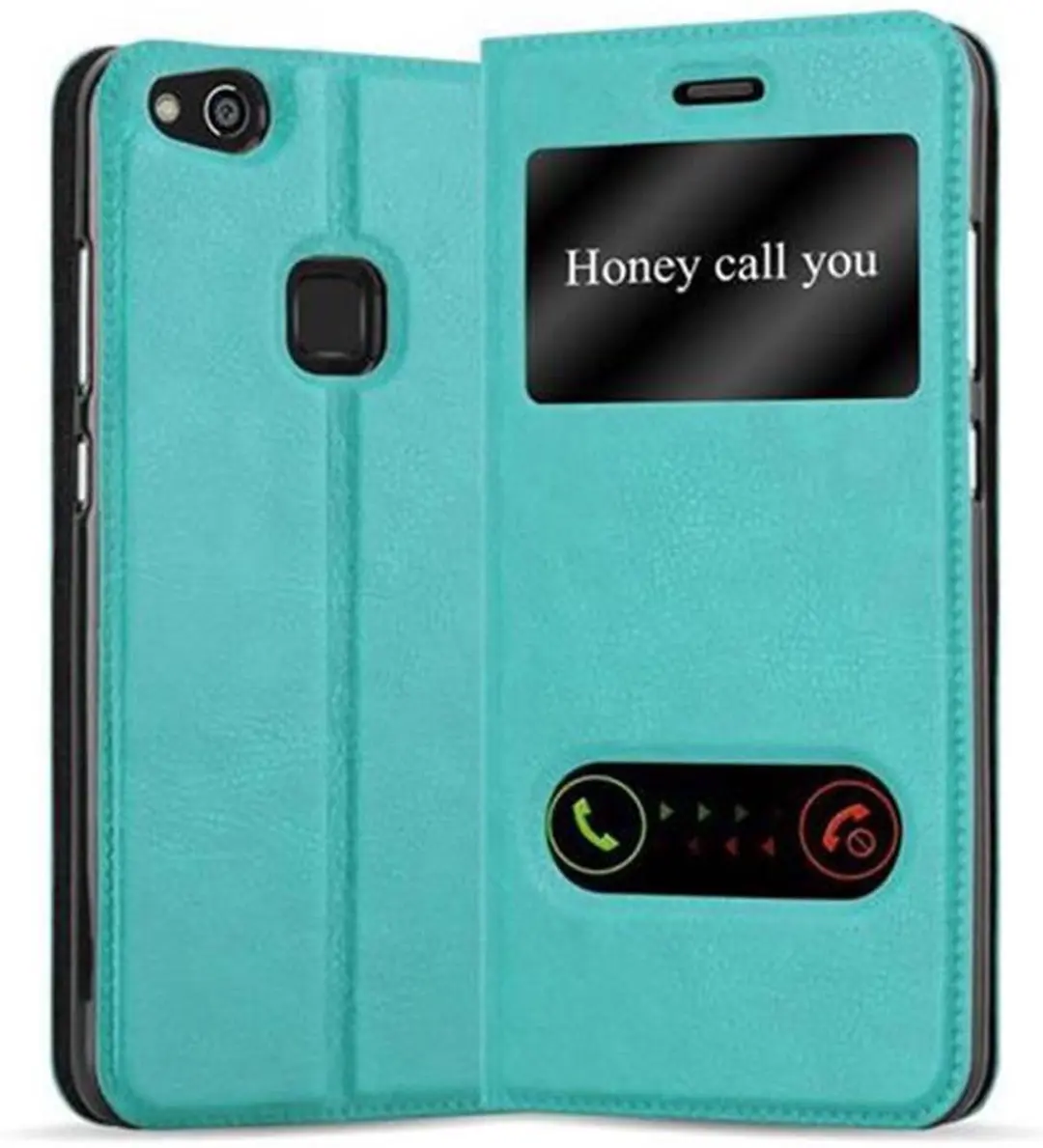 Cadorabo Hoesje geschikt voor Huawei P10 LITE in MUNT TURKOOIS