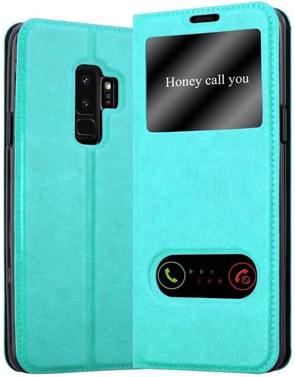 Cadorabo Hoesje geschikt voor Samsung Galaxy S9 PLUS in MUNT TURKOOIS