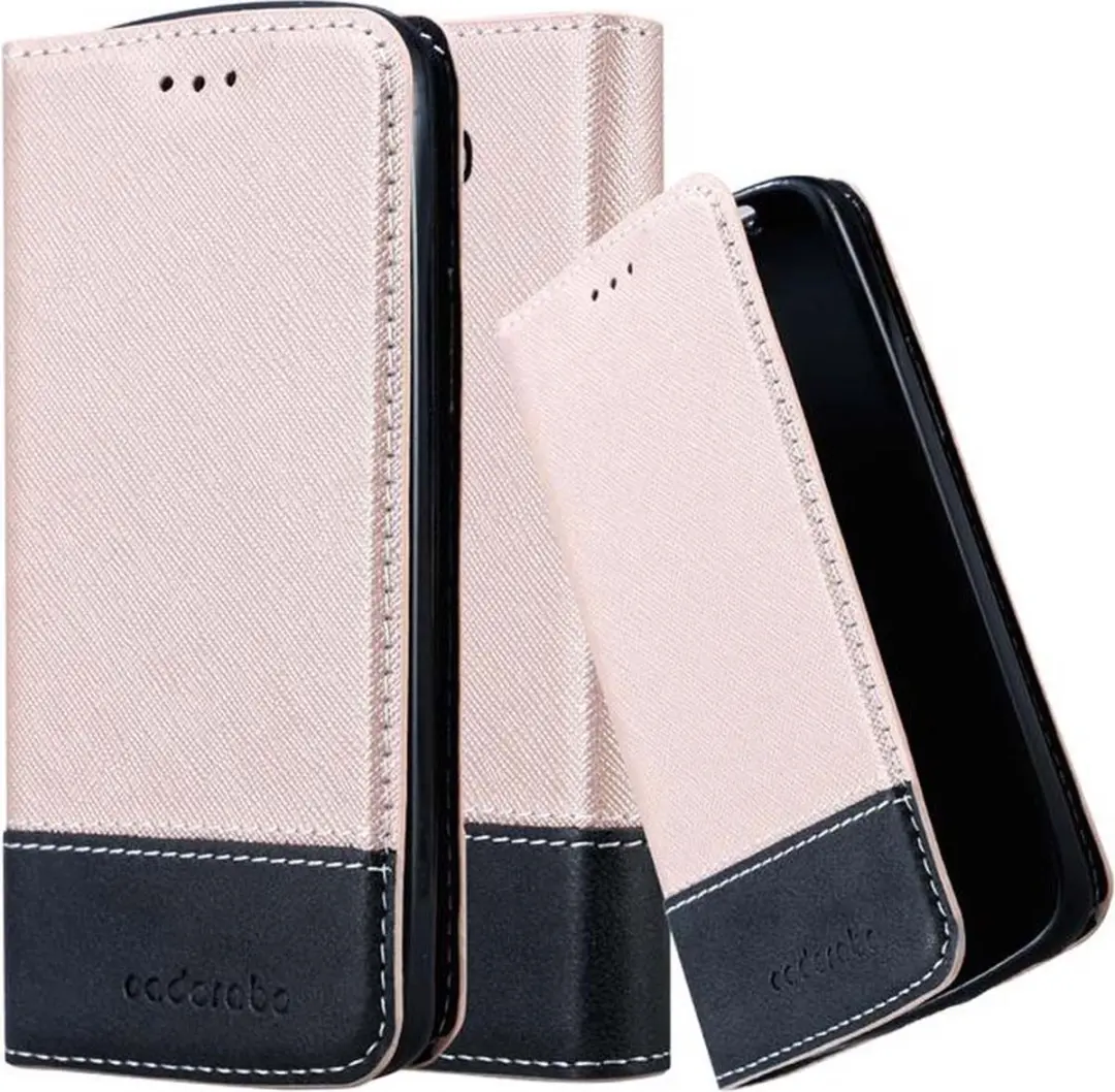 Cadorabo Hoesje geschikt voor LG G2 MINI in ROSE GOUD ZWART