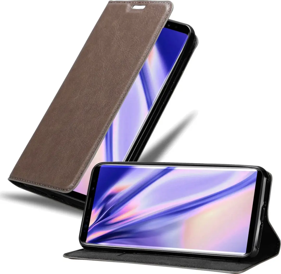 Cadorabo Hoesje geschikt voor Samsung Galaxy NOTE 9 in KOFFIE BRUIN