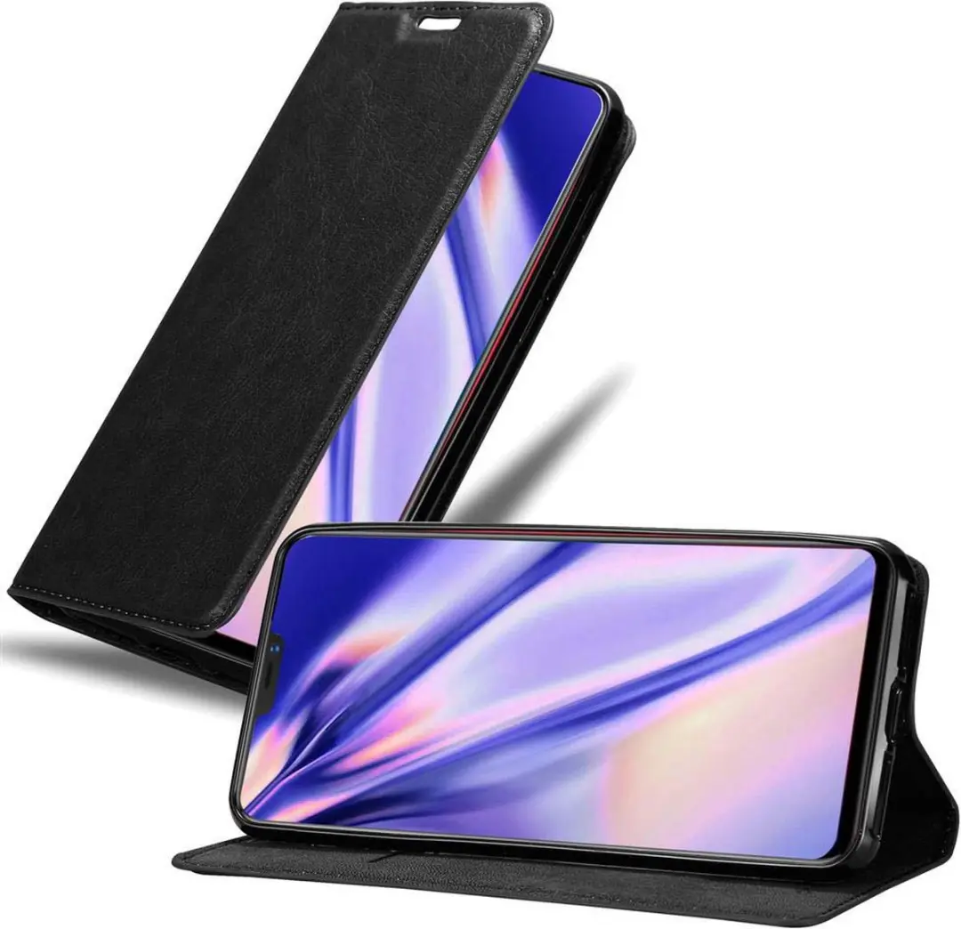Cadorabo Hoesje geschikt voor Vivo X21 in ZWARTE NACHT