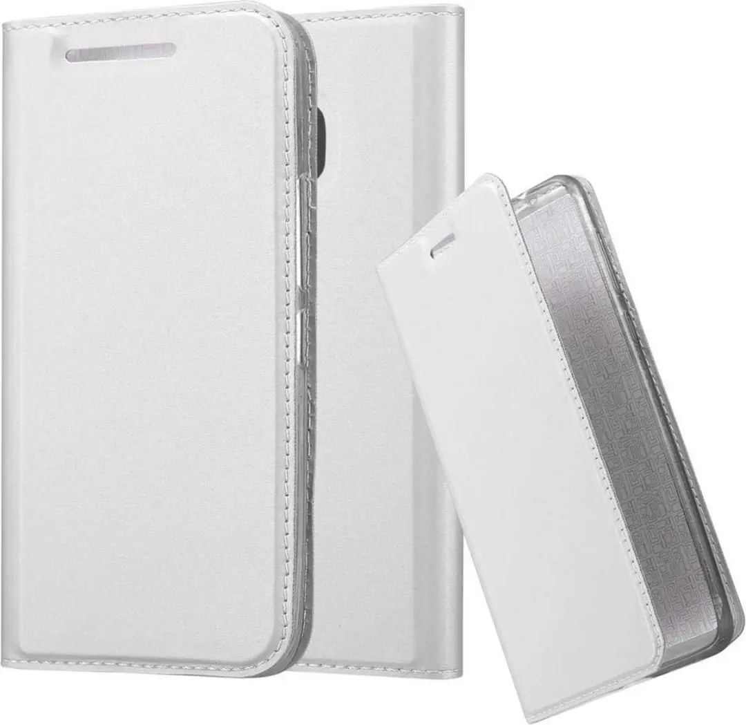 Cadorabo Hoesje geschikt voor HTC ONE M9 in CLASSY ZILVER