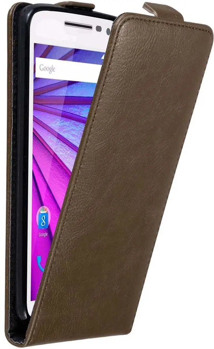 Cadorabo Hoesje geschikt voor Motorola MOTO G3 in KOFFIE BRUIN