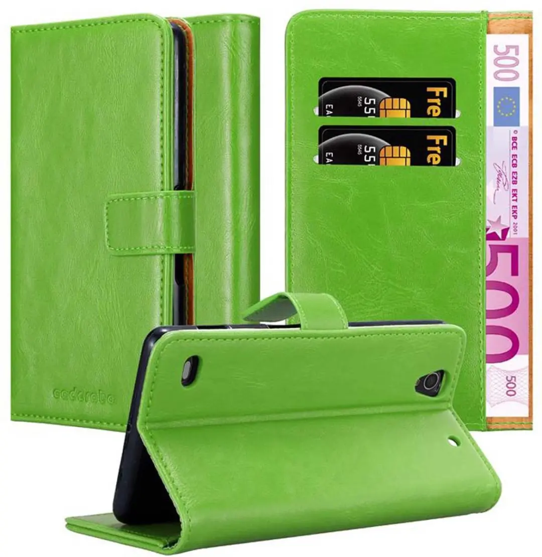 Cadorabo Hoesje geschikt voor Sony Xperia C4 in GRAS GROEN