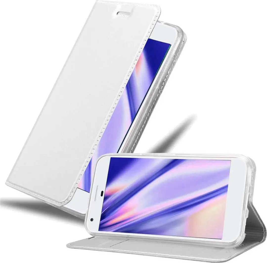 Cadorabo Hoesje geschikt voor Google PIXEL in CLASSY ZILVER