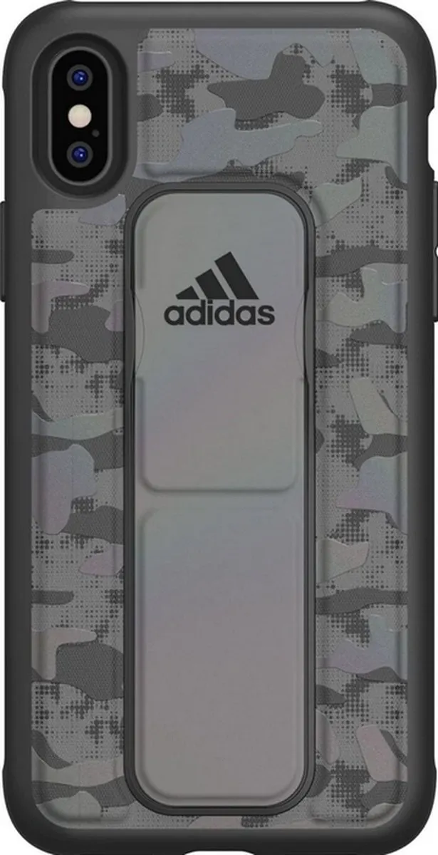 Adidas Hand Strap Camo Back Case - iPhone X/XS Zwart - afbeelding 2 van 4
