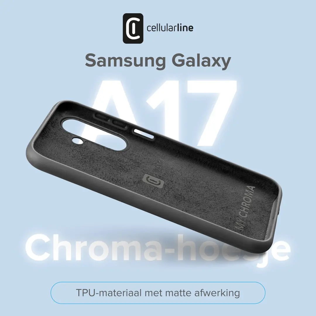 Cellularline Chroma CHROMAGALA17K Hoesje - Zwart - afbeelding 6 van 6