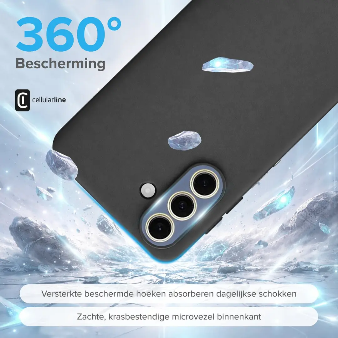 Cellularline Chroma CHROMAGALA17K Hoesje - Zwart - afbeelding 3 van 6