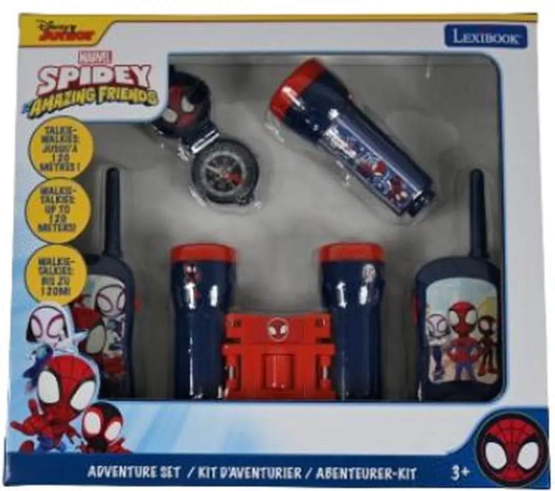 Spidey & His geweldig Friends Avonturenset met walkie-talkies tot 120m.