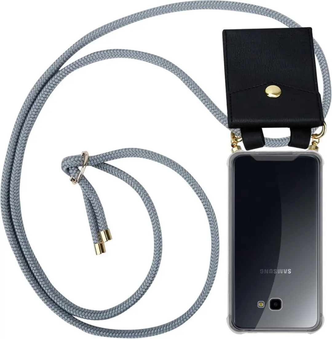 Cadorabo Hoesje geschikt voor Samsung Galaxy J4 PLUS in ZILVER GRIJS