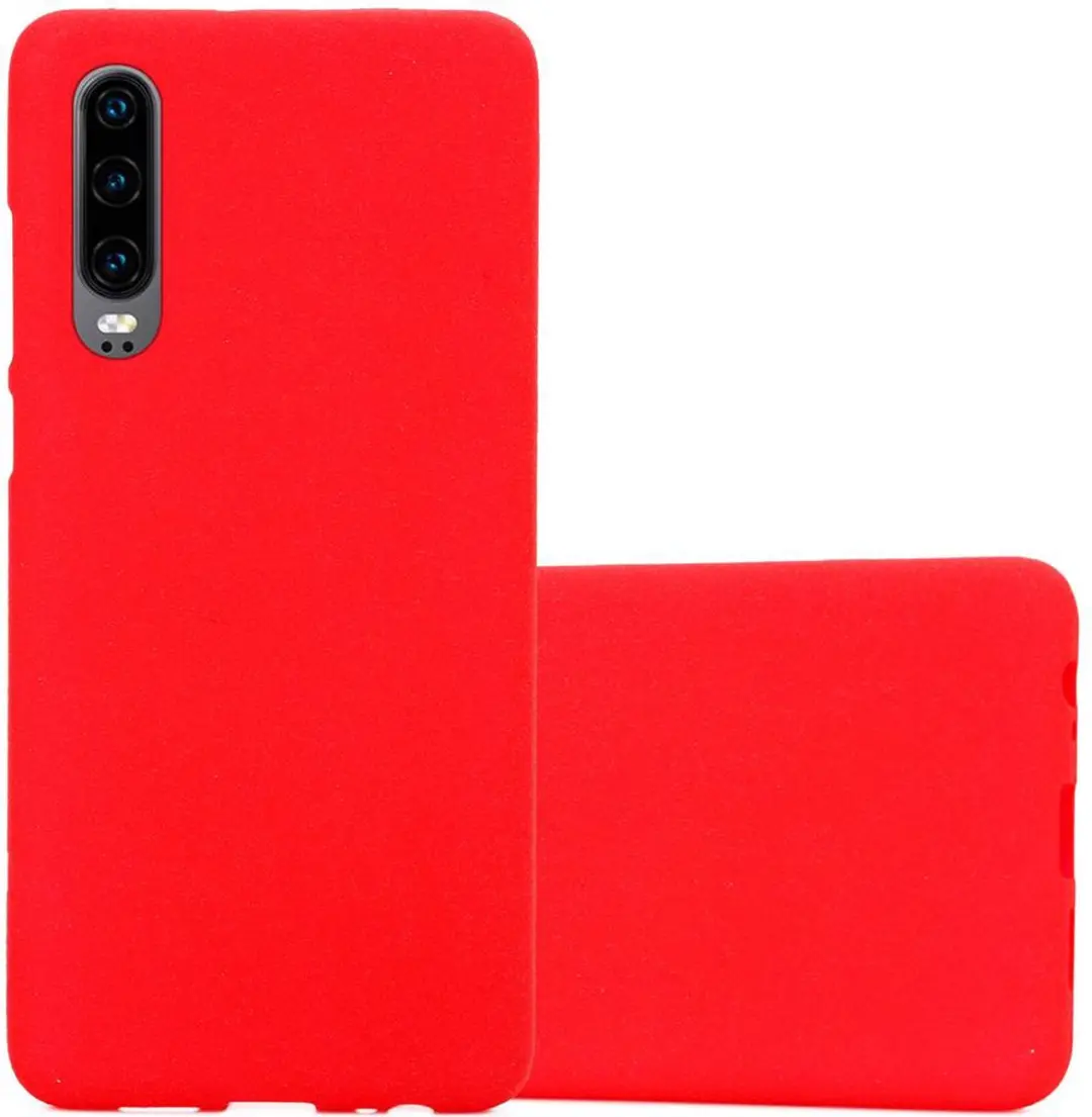 Cadorabo Hoesje geschikt voor Huawei P30 in FROST ROOD