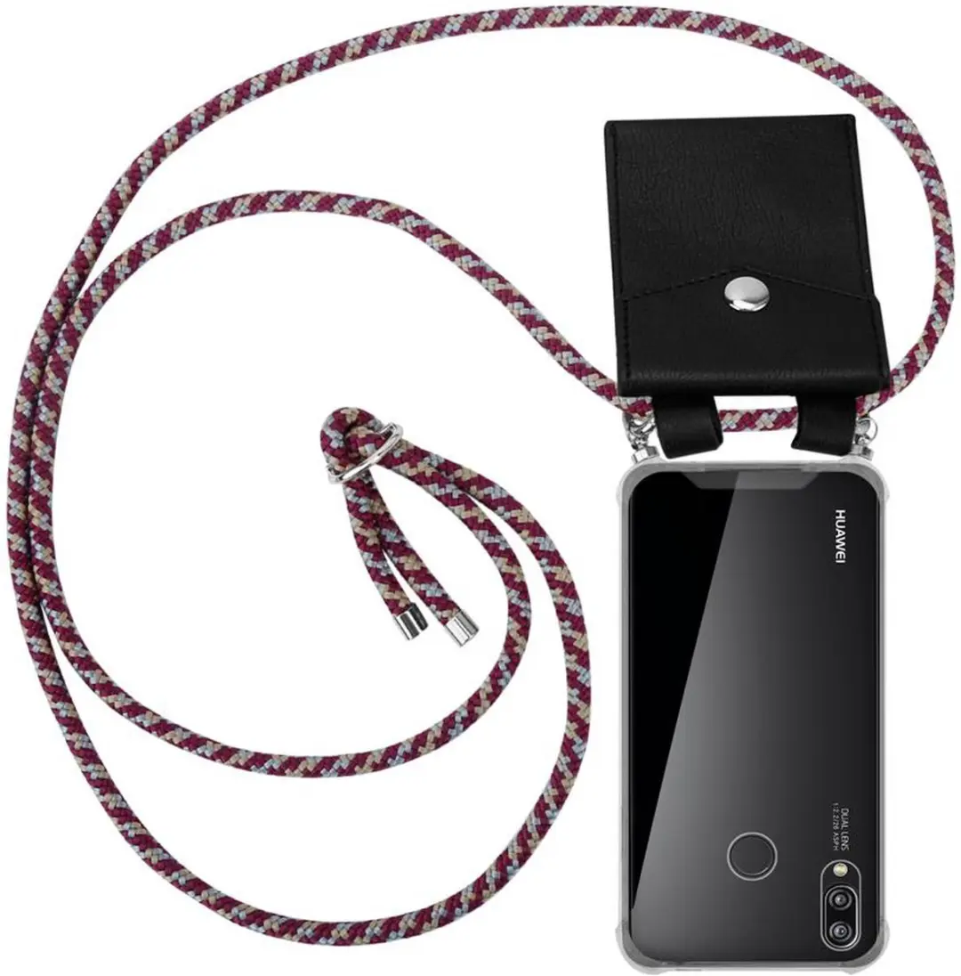Cadorabo Hoesje geschikt voor Huawei P20 LITE 2018 / NOVA 3E in ROOD GEEL WIT