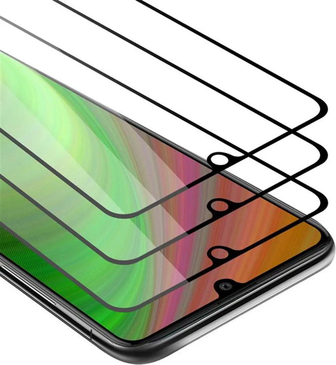Cadorabo 3x Screenprotector geschikt voor Samsung Galaxy A41 Volledig scherm pan