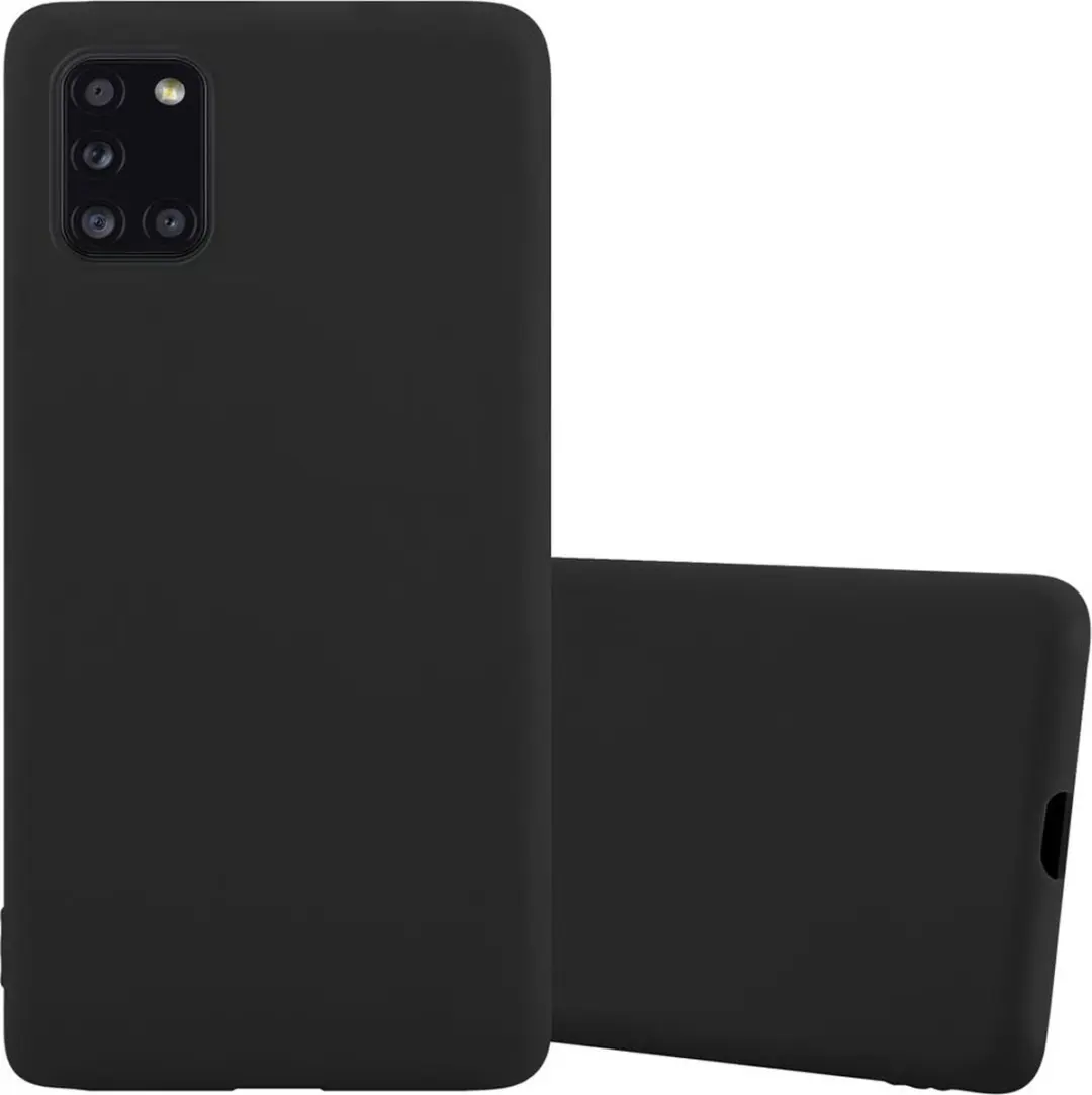 Cadorabo Hoesje geschikt voor Samsung Galaxy A31 in CANDY ZWART