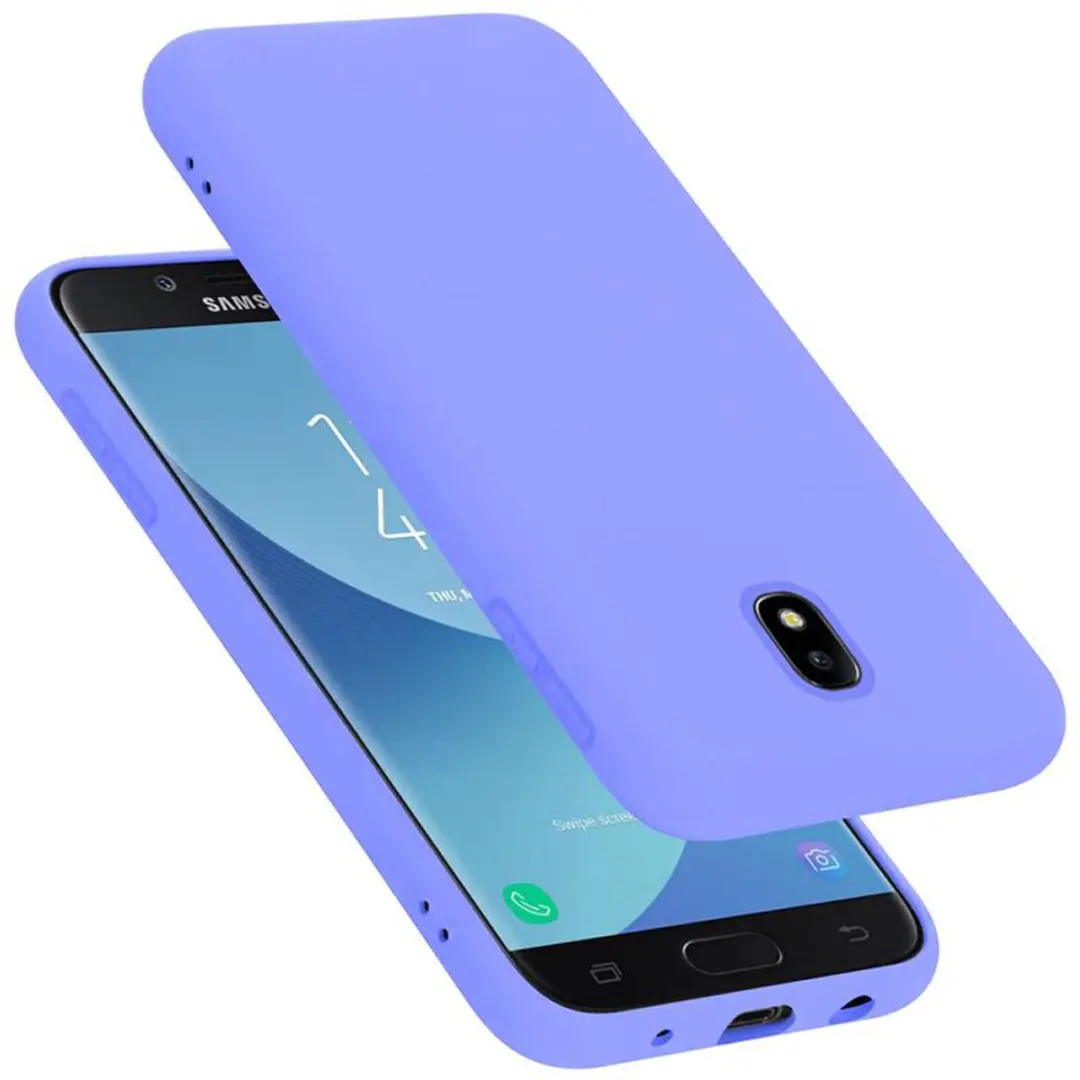 Cadorabo Hoesje geschikt voor Samsung Galaxy J7 2017 in LIQUID LICHT PAARS