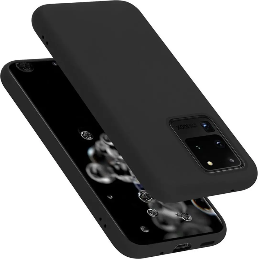Cadorabo Hoesje geschikt voor Samsung Galaxy S20 ULTRA in LIQUID ZWART