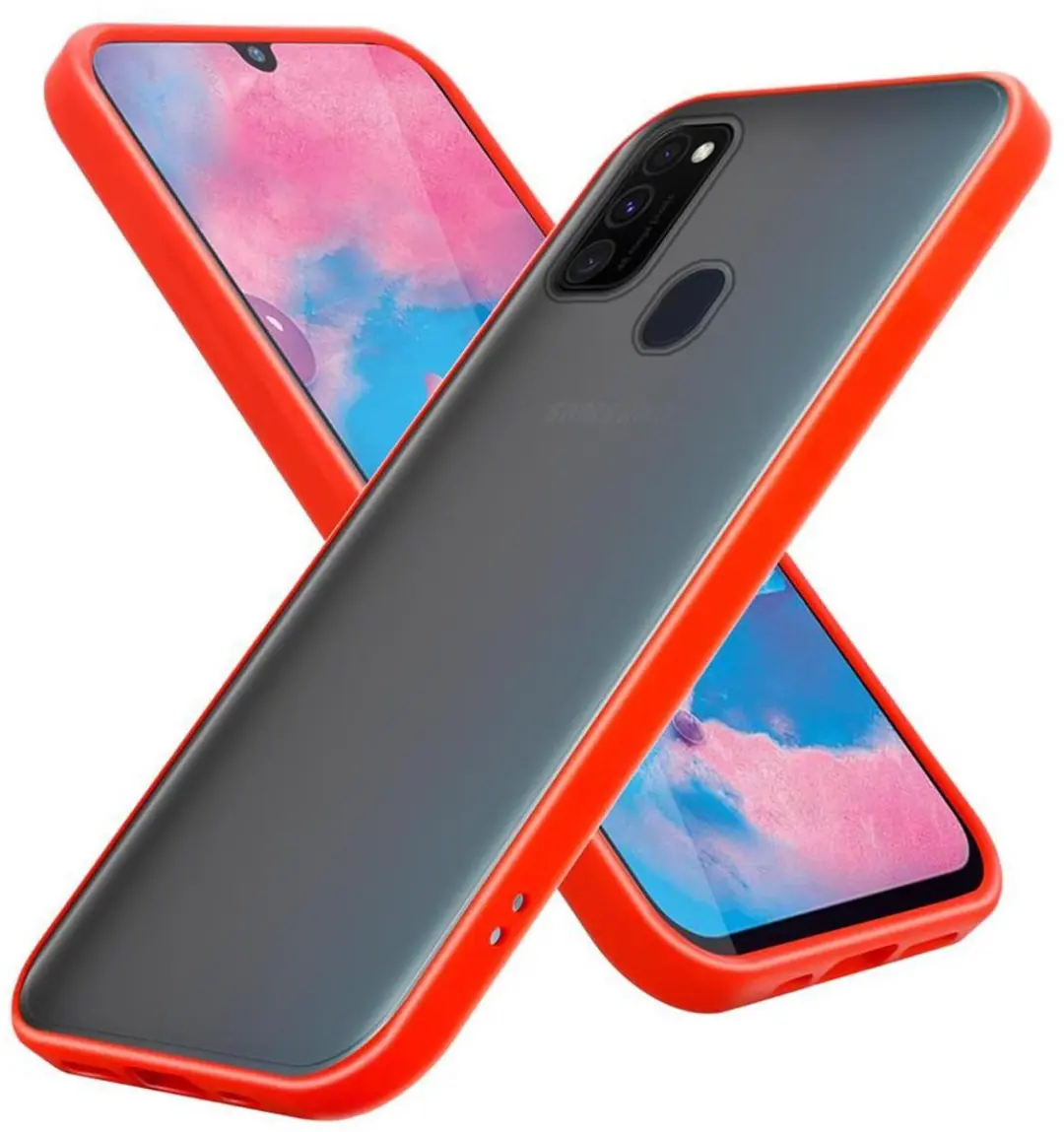 Cadorabo Hoesje geschikt voor Samsung Galaxy M21 / M30s in Mat Rood