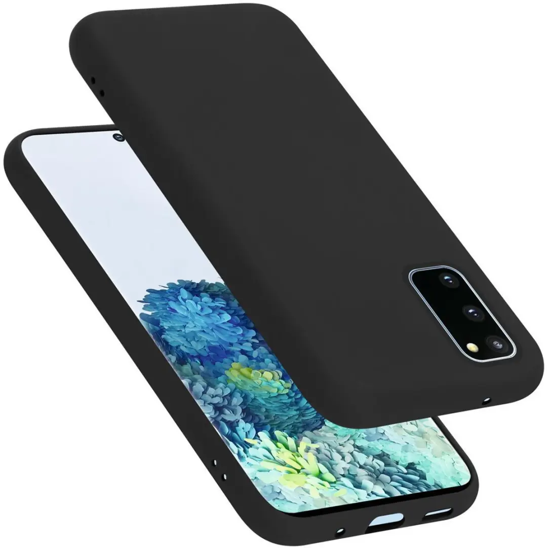 Cadorabo Hoesje geschikt voor Samsung Galaxy S20 FE in LIQUID ZWART