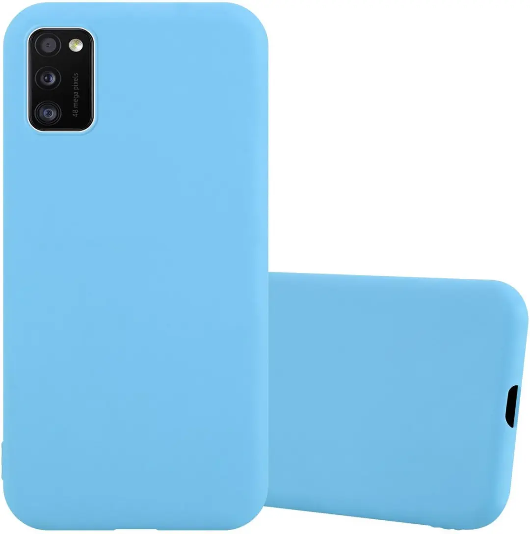 Cadorabo Hoesje geschikt voor Samsung Galaxy A41 in CANDY BLAUW