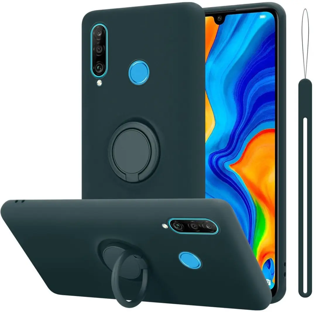 Cadorabo Hoesje geschikt voor Huawei P30 LITE in LIQUID GROEN