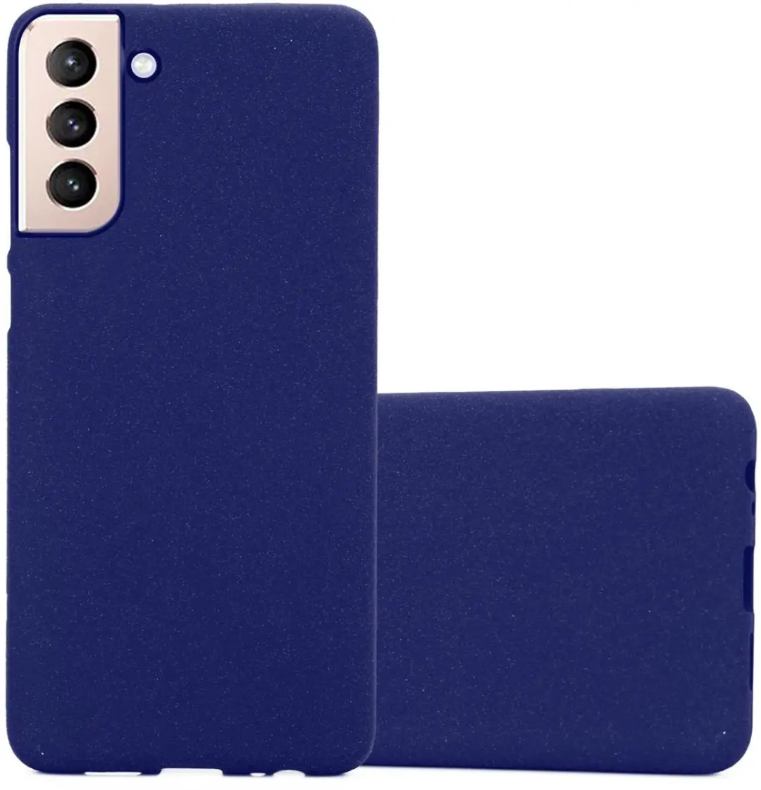 Cadorabo Hoesje geschikt voor Samsung Galaxy S21 PLUS in FROST DONKER BLAUW